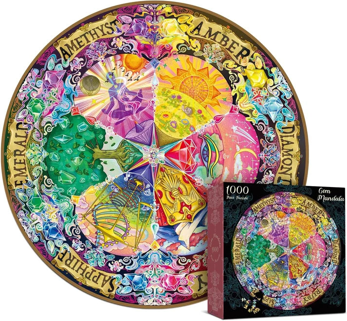 Gem Mandala, 1000 Piece Puzzle