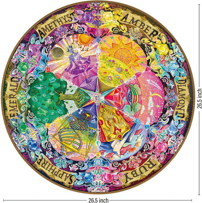 Gem Mandala, 1000 Piece Puzzle