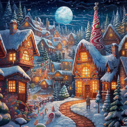 Gingerbread Grove, 1000 Piece Puzzle