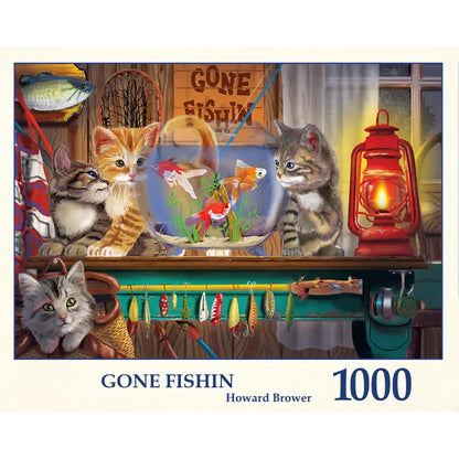 Gone Fishin by Howard Brower, 1000 Piece Puzzle