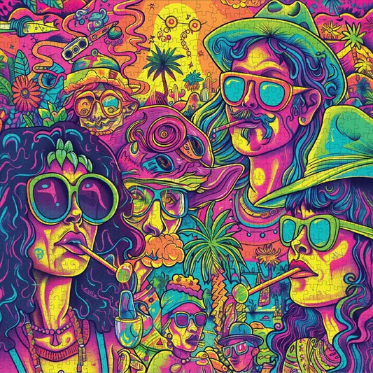 Groovy Gathering, 1000 Piece Puzzle