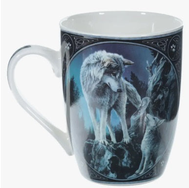 Lisa Parker Guidance Wolf Design Porcelain Mug