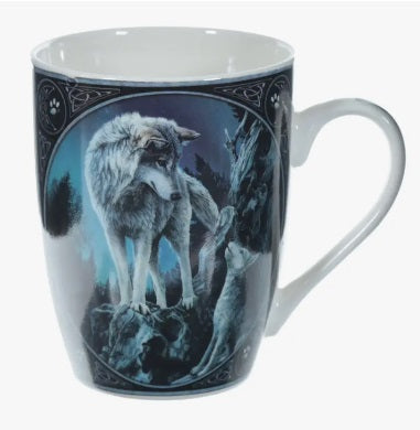 Lisa Parker Guidance Wolf Design Porcelain Mug