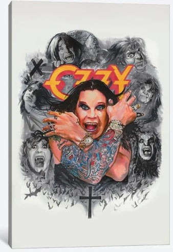 Ozzy by Chris Hoffman, Limited Edition Canvas Print