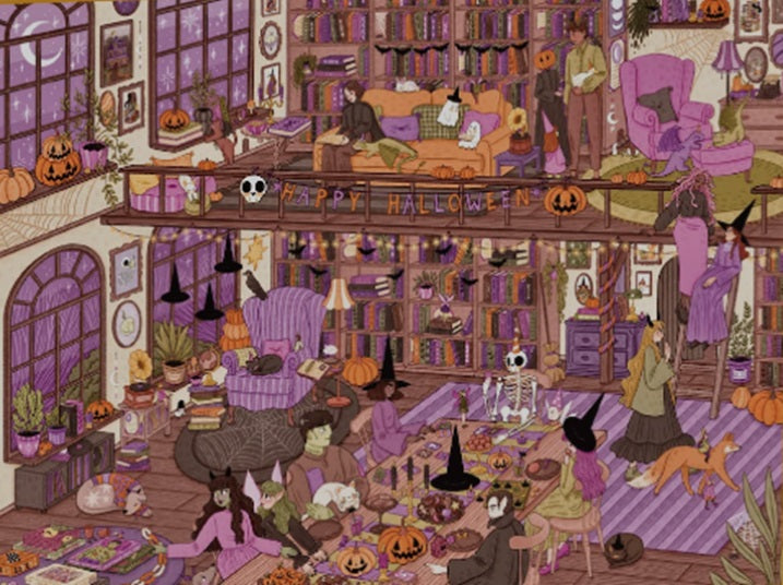 Halloween House Party by Marigona Suli, 1000 Piece Puzzle