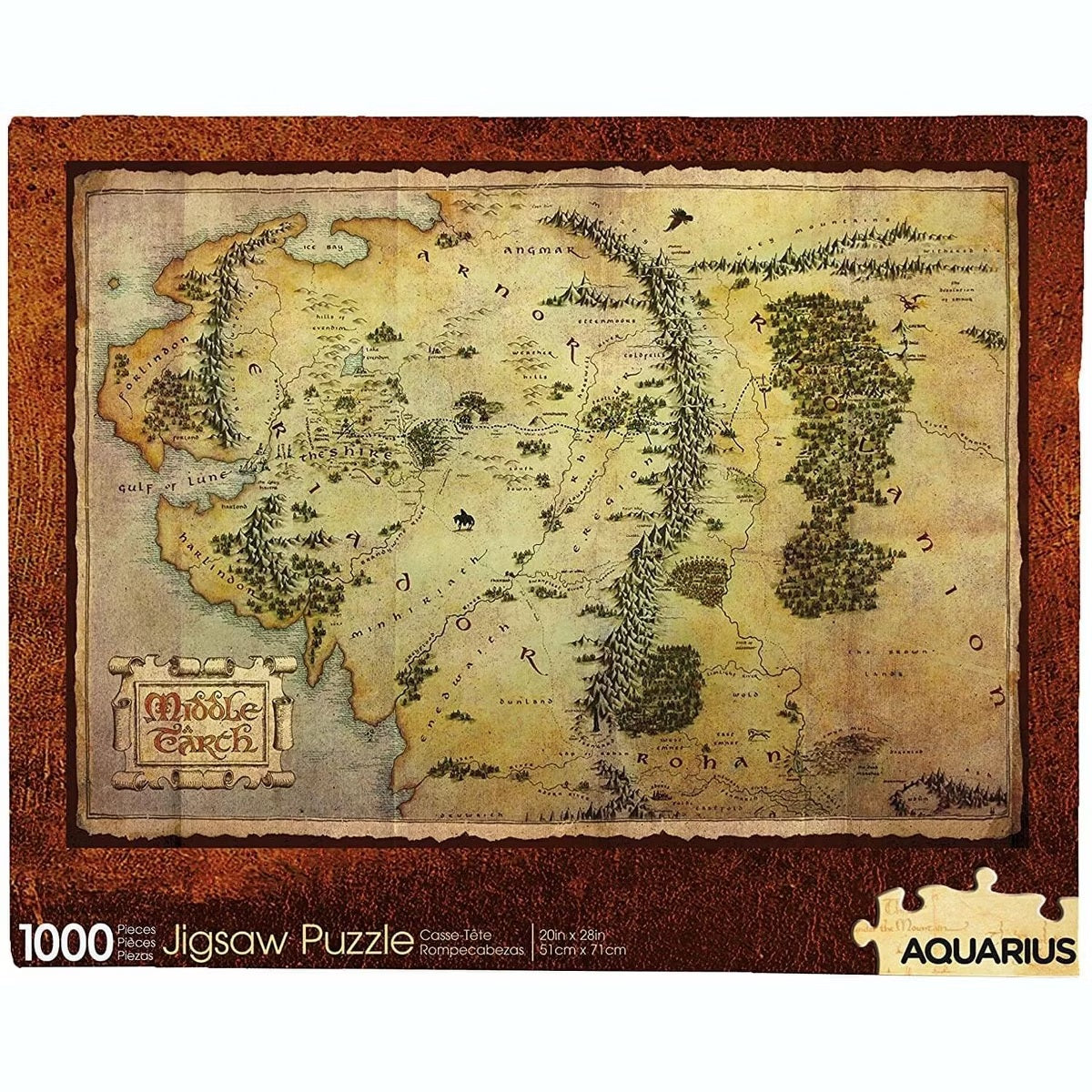 The Hobbit - Map, 1000 Piece Puzzle