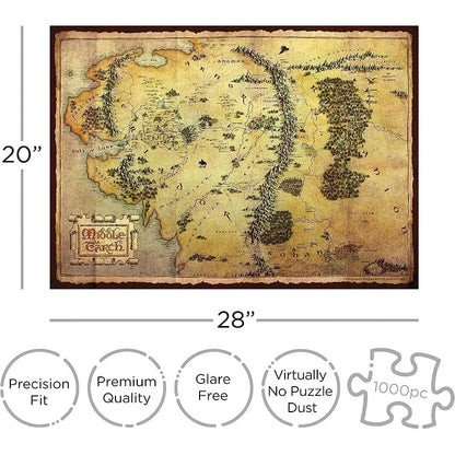 The Hobbit - Map, 1000 Piece Puzzle
