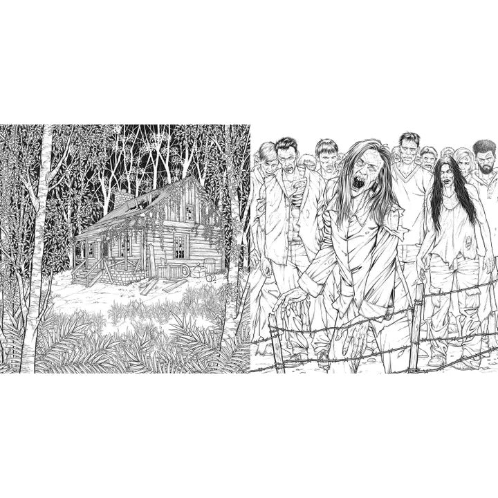 Horror Movies Adult Coloring Book
