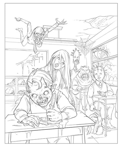 Shocking Horror Coloring Book by Juan Calle and Santiago Calle