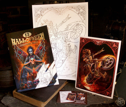 Halloween coloring book by Anne Stokes