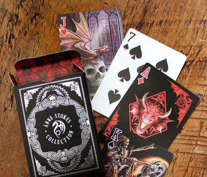 Skull Embrace by Anne Stokes, Playing Cards