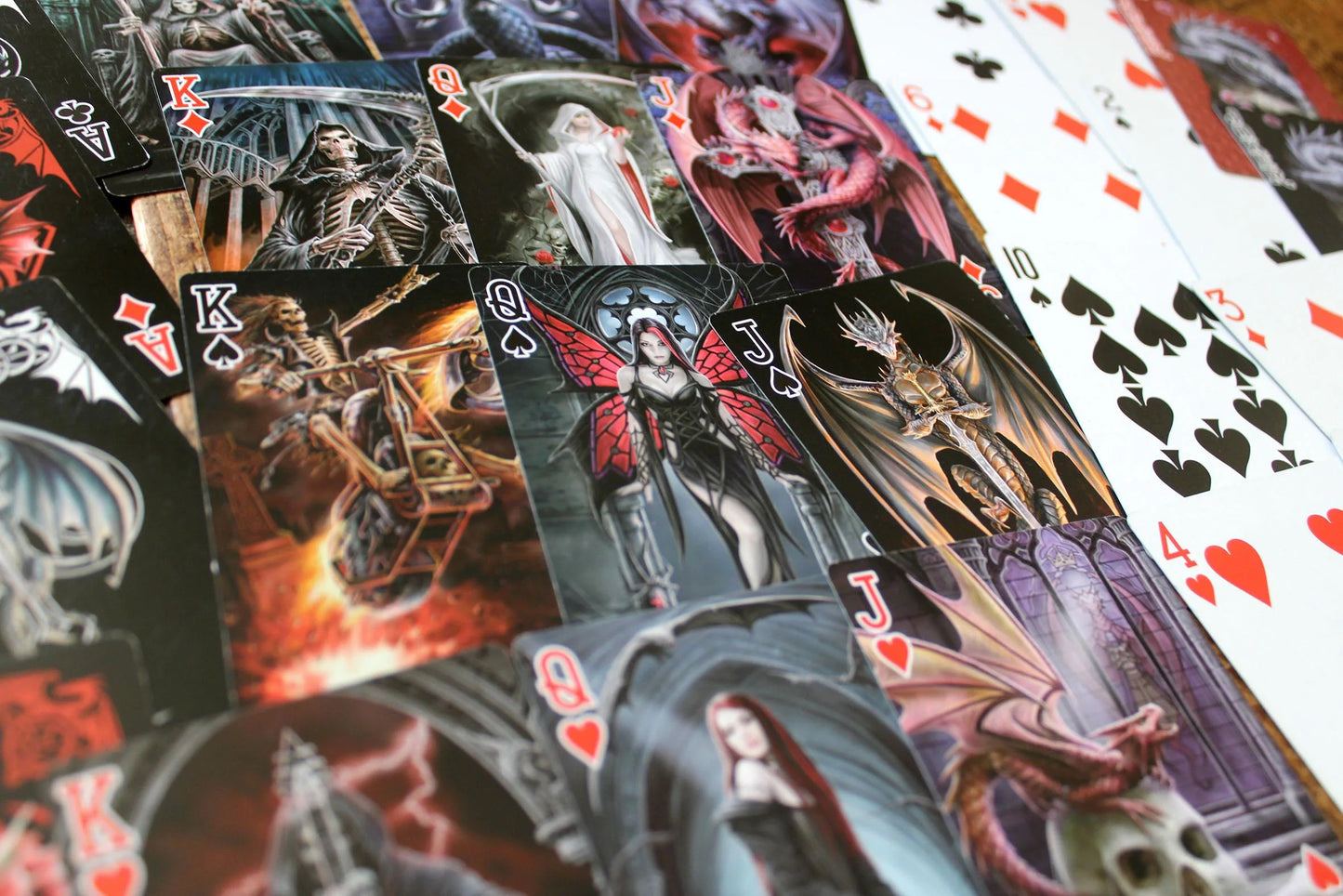 Skull Embrace by Anne Stokes, Playing Cards