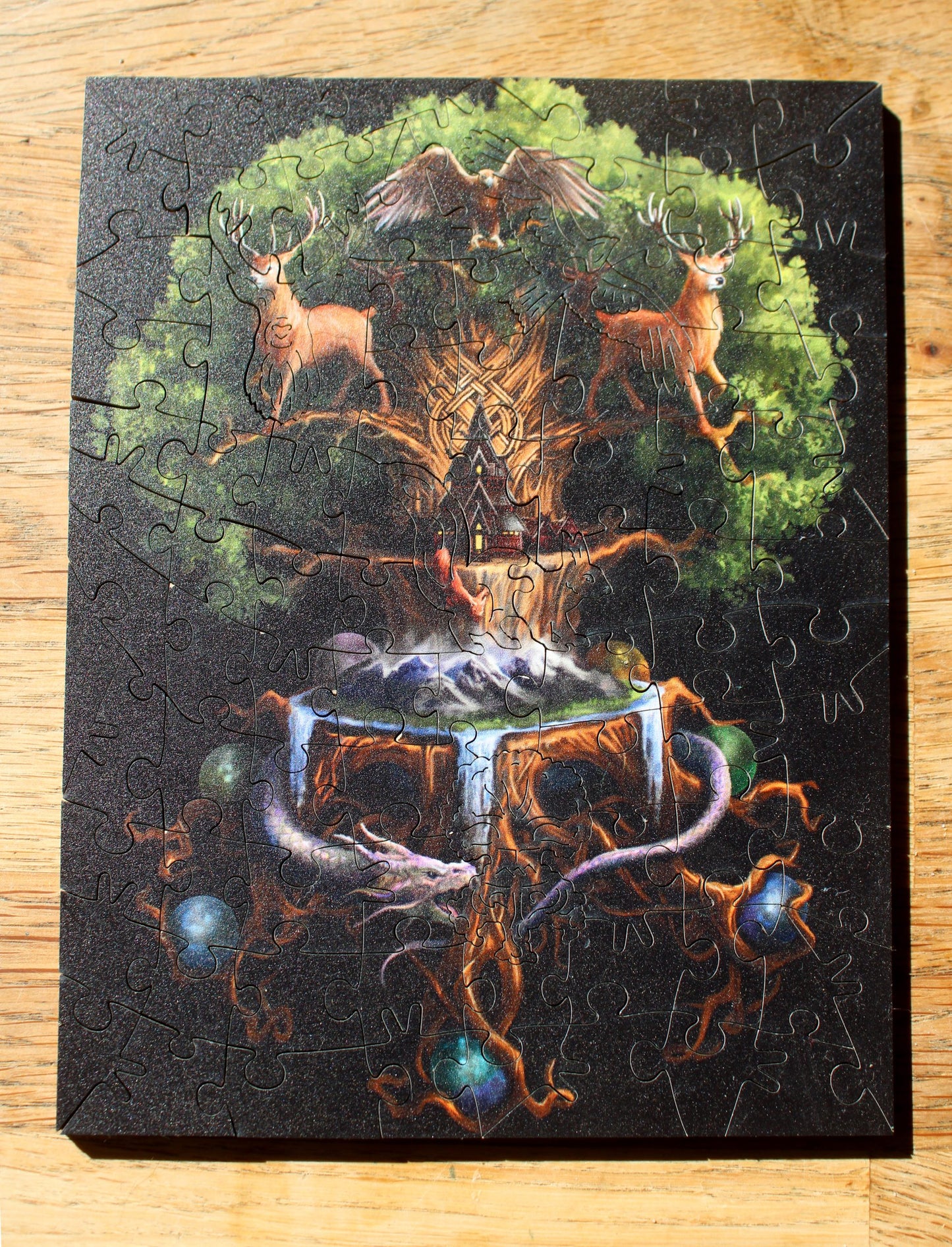 Yggdrasil  by Anne Stokes, Mini 89 Piece Wooden Puzzle