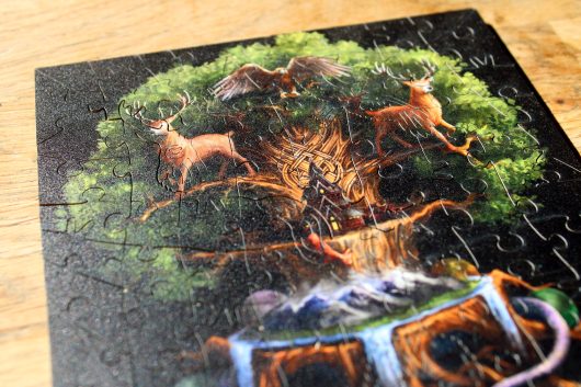 Yggdrasil  by Anne Stokes, Mini 89 Piece Wooden Puzzle