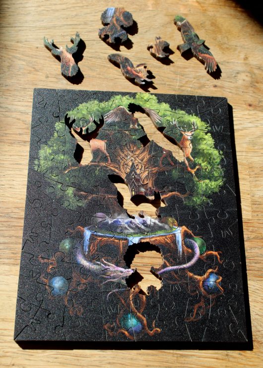 Yggdrasil  by Anne Stokes, Mini 89 Piece Wooden Puzzle