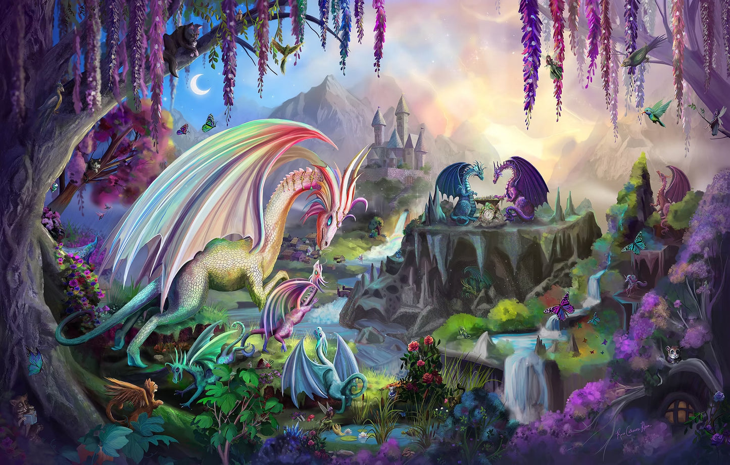 Dragon Valley by Rose Khan, 1000 Piece Puzzle