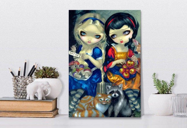 Alice And Snow White by Jasmine Becket-Griffith, Canvas Print