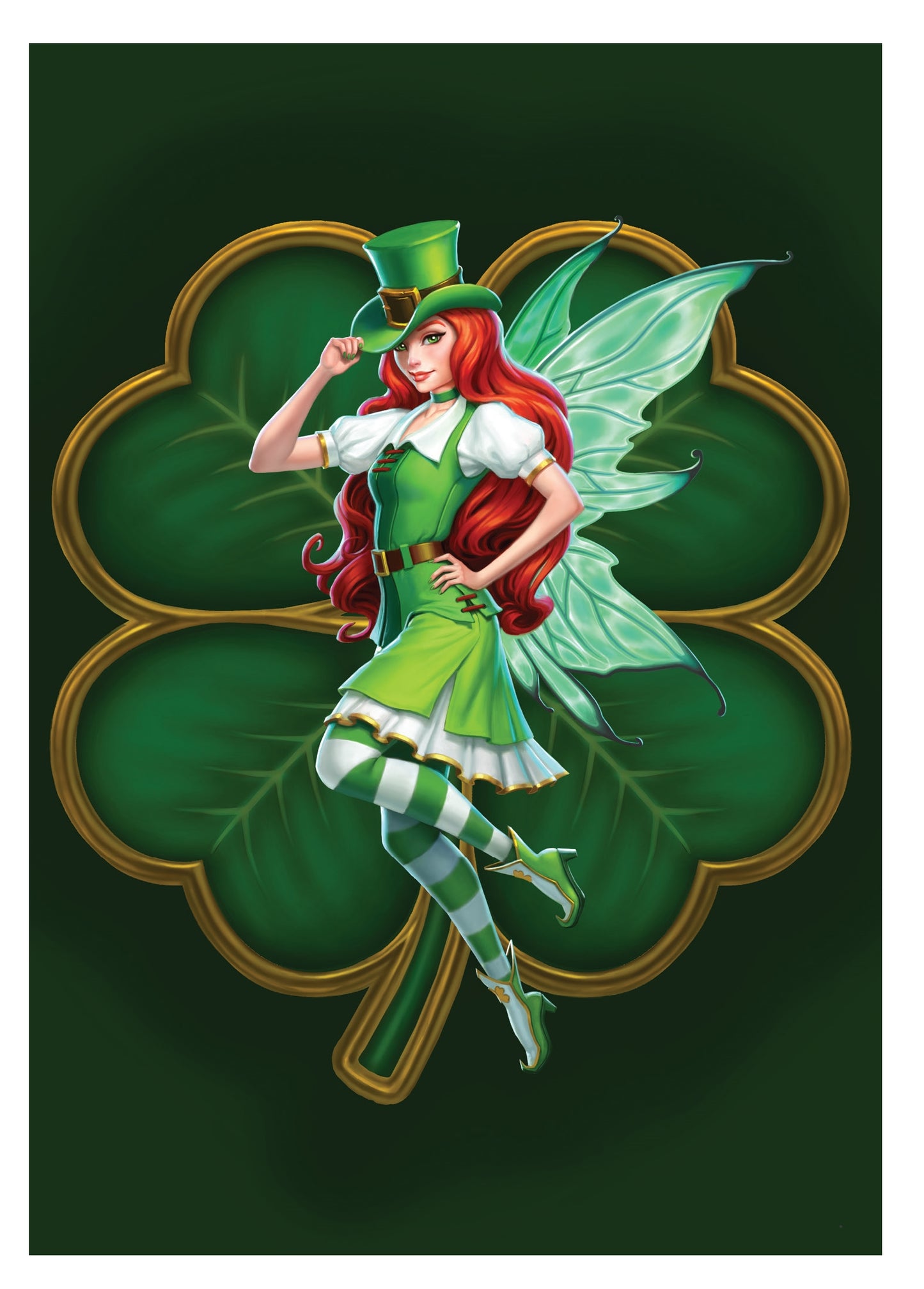 St Patrick's Fairy by James Ryman, Greeting Card