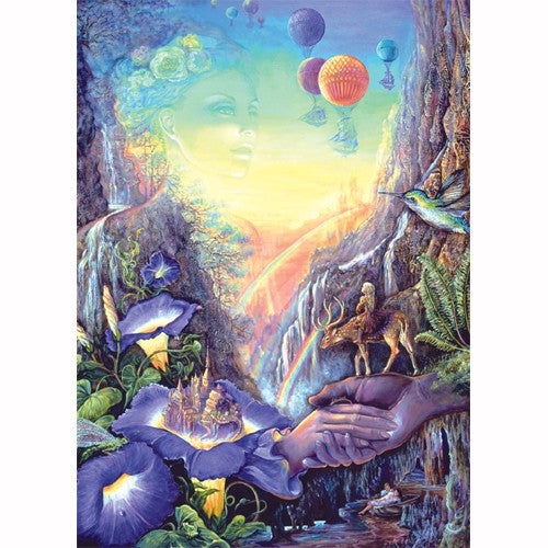 Bridge of Hope by Josephine Wall, Greeting Card