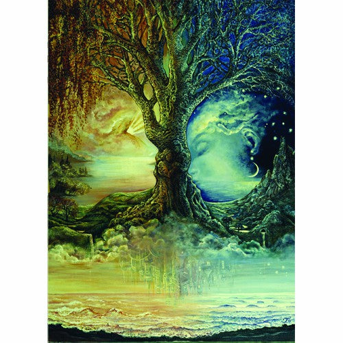 Tree of Day & Night by Josephine Wall, Greeting Card