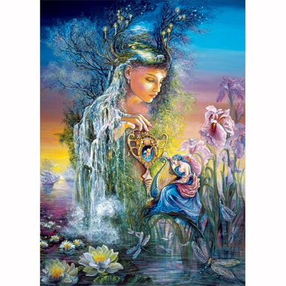 Undine by Josephine Wall, Glitter Greeting Card