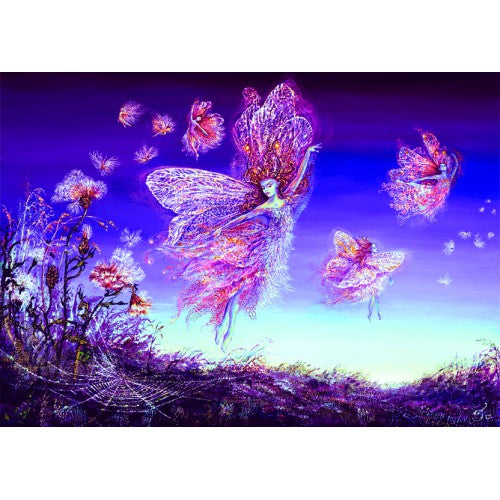 Gossamer Birthday by Josephine Wall, Glitter Greeting Card