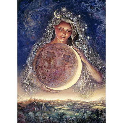 Moon Goddess by Josephine Wall, Greeting Card