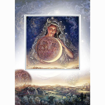 Moon Goddess by Josephine Wall, Magnet Greeting Card