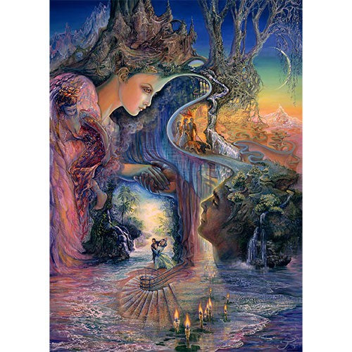 Sweet Synergy by Josephine Wall, Greeting Card