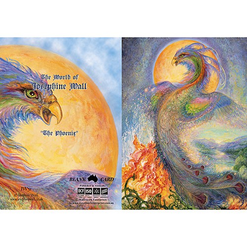 The Phoenix by Josephine Wall, Greeting Card