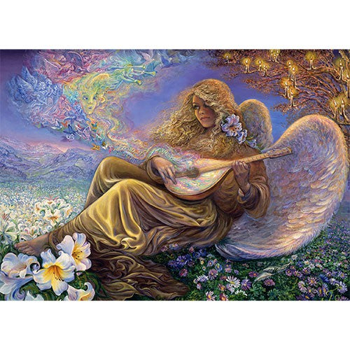 Angel Melodies by Josephine Wall, Greeting Card