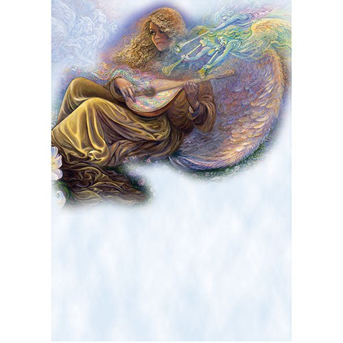 Angel Melodies by Josephine Wall, Greeting Card