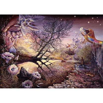 Crystal Waters by Josephine Wall, Greeting Card