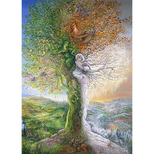Tree of Four Seasons by Josephine Wall