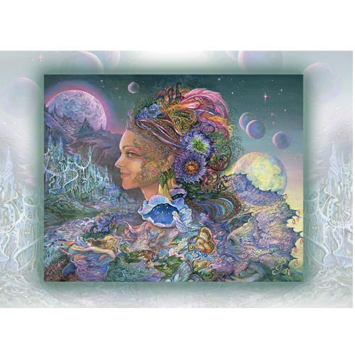 Luna Landra by Josephine Wall, Greeting Card