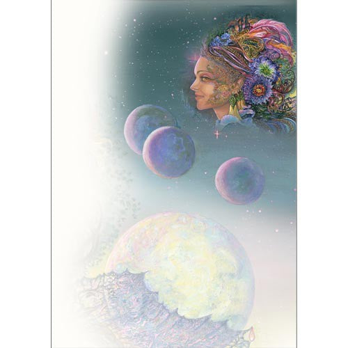 Luna Landra by Josephine Wall, Greeting Card