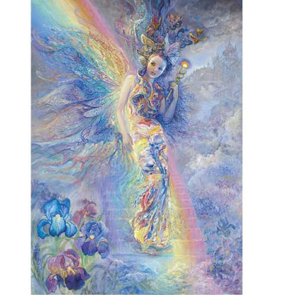 Keeper of the Rainbow by Josephine Wall, Greeting Card