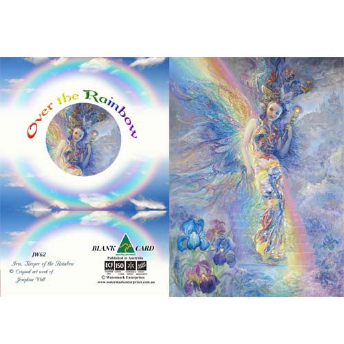 Keeper of the Rainbow by Josephine Wall, Greeting Card