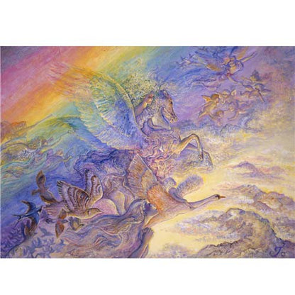 Feathered Friends by Josephine Wall, Greeting Card