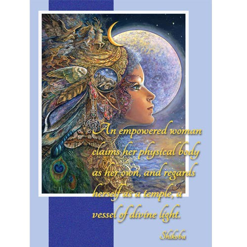 Diana by Josephine Wall, Greeting Card