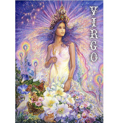 Virgo by Josephine Wall, Greeting Card