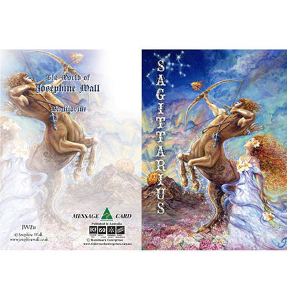 Sagittarius by Josephine Wall, Greeting Card