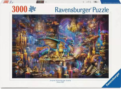 Dragon's Library by Jan Patrick Krasny, 3000 Piece Puzzle