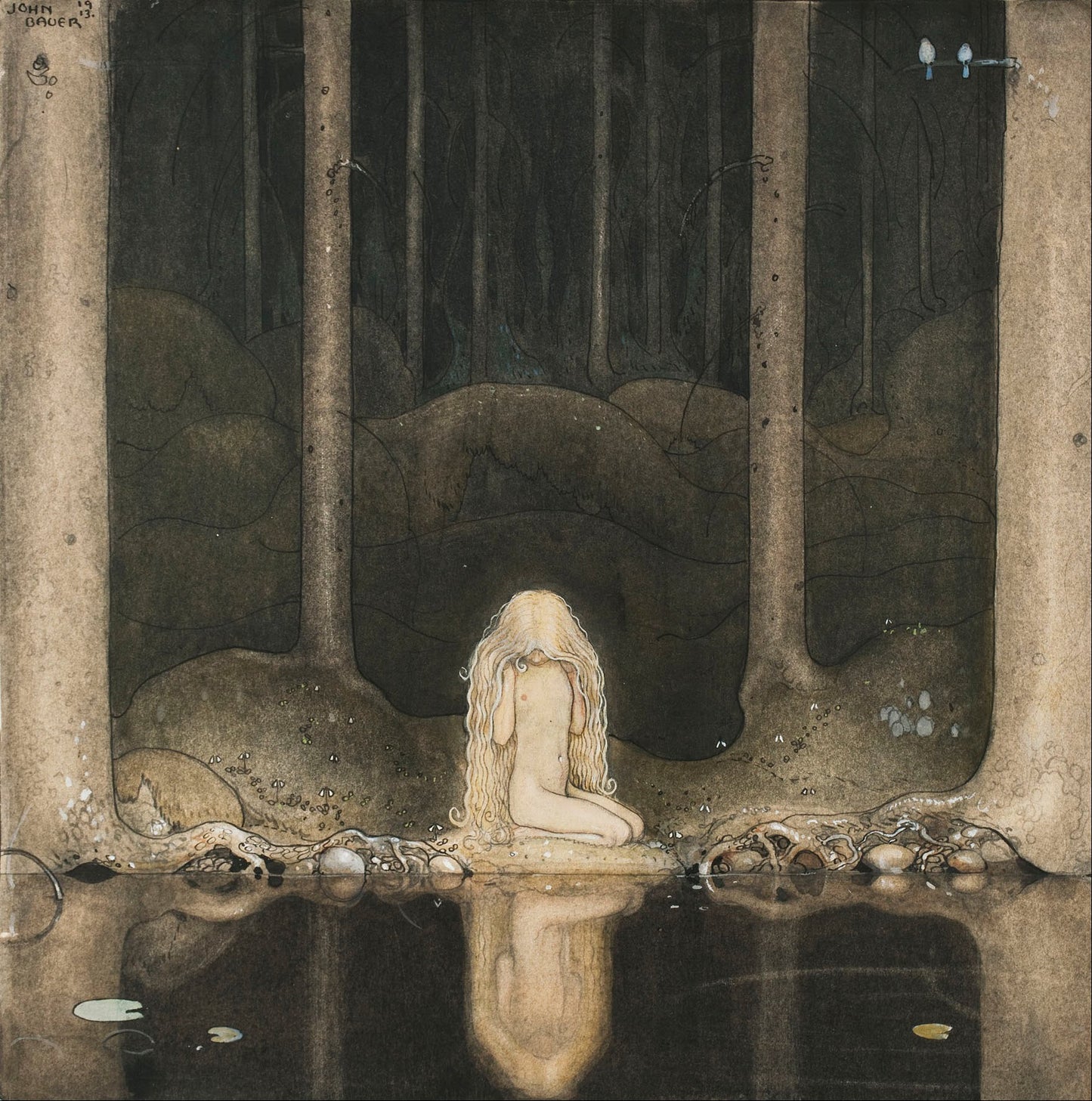Princess Tuvstarr by John Bauer, 300 Piece Puzzle