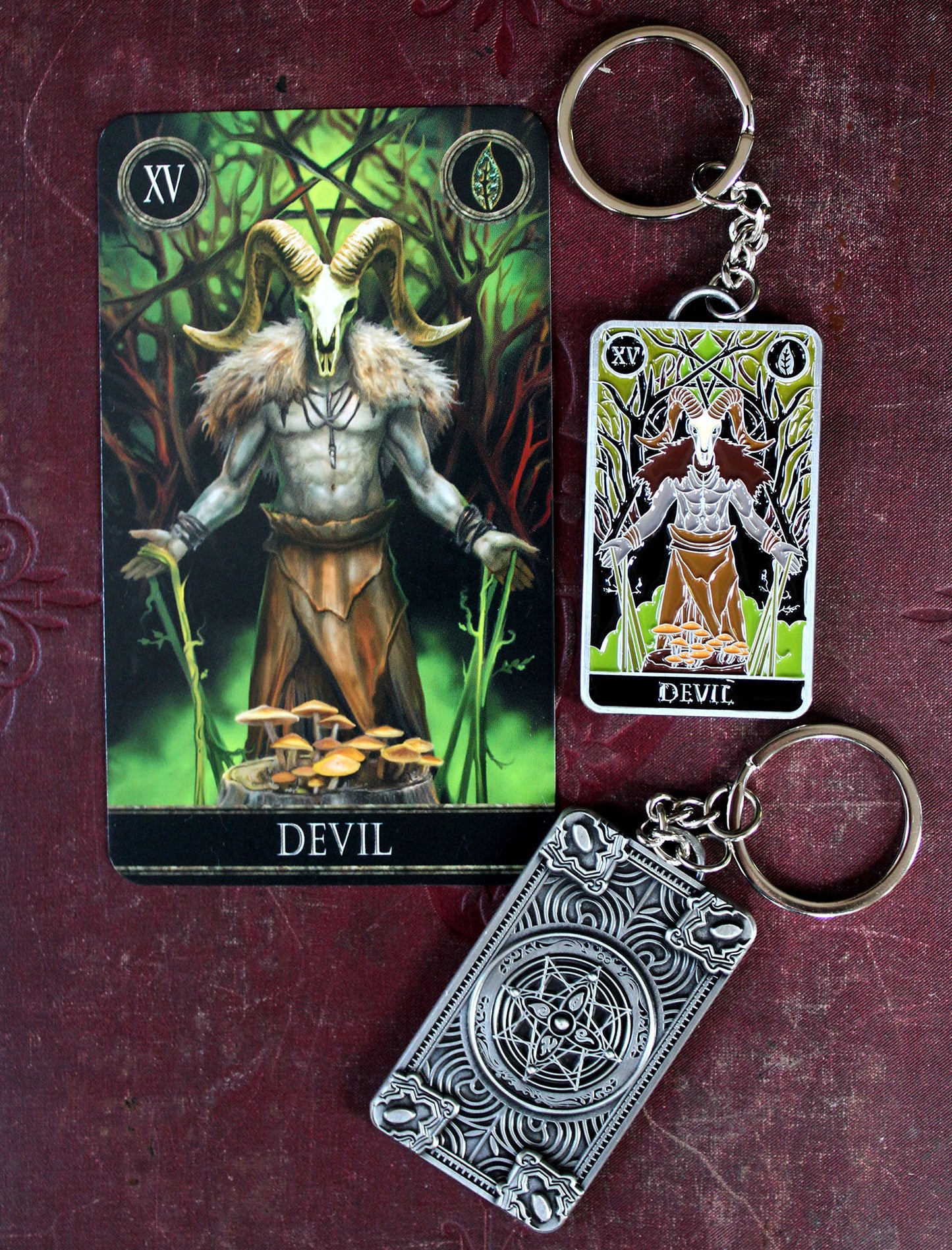 Elementals Tarot Keyrings by Anne Stokes