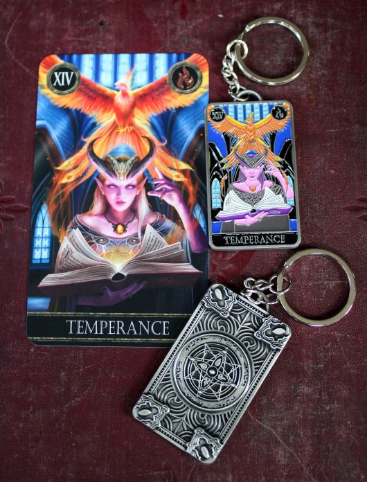 Elementals Tarot Keyrings by Anne Stokes