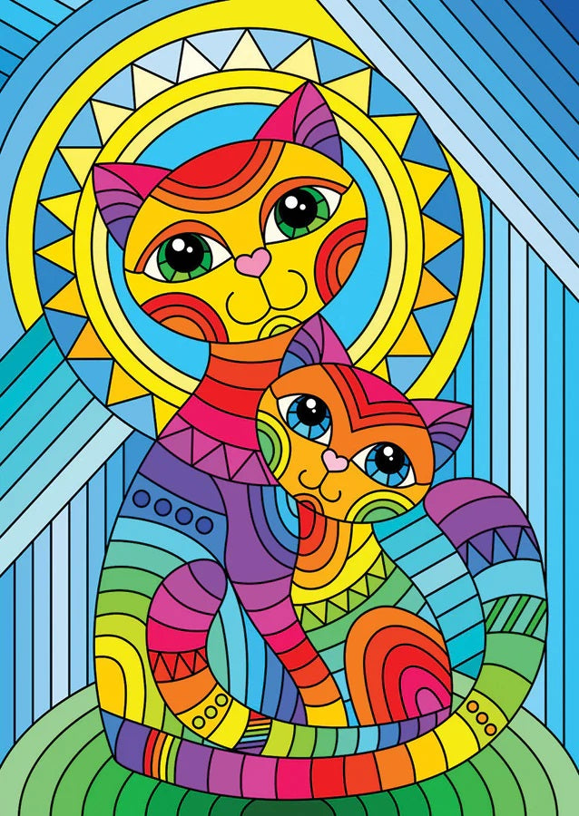 Inseparable Cat and Kitten by Natalia Zagorii, 1000 Piece Puzzle