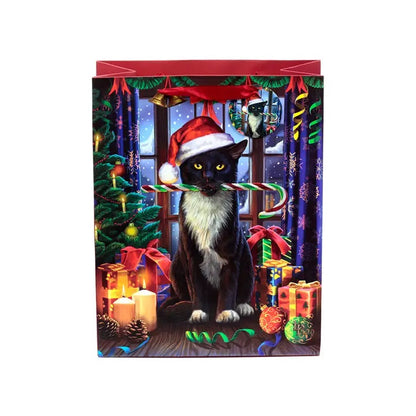 Lisa Parker Christmas Krampus Cat Gift Bag