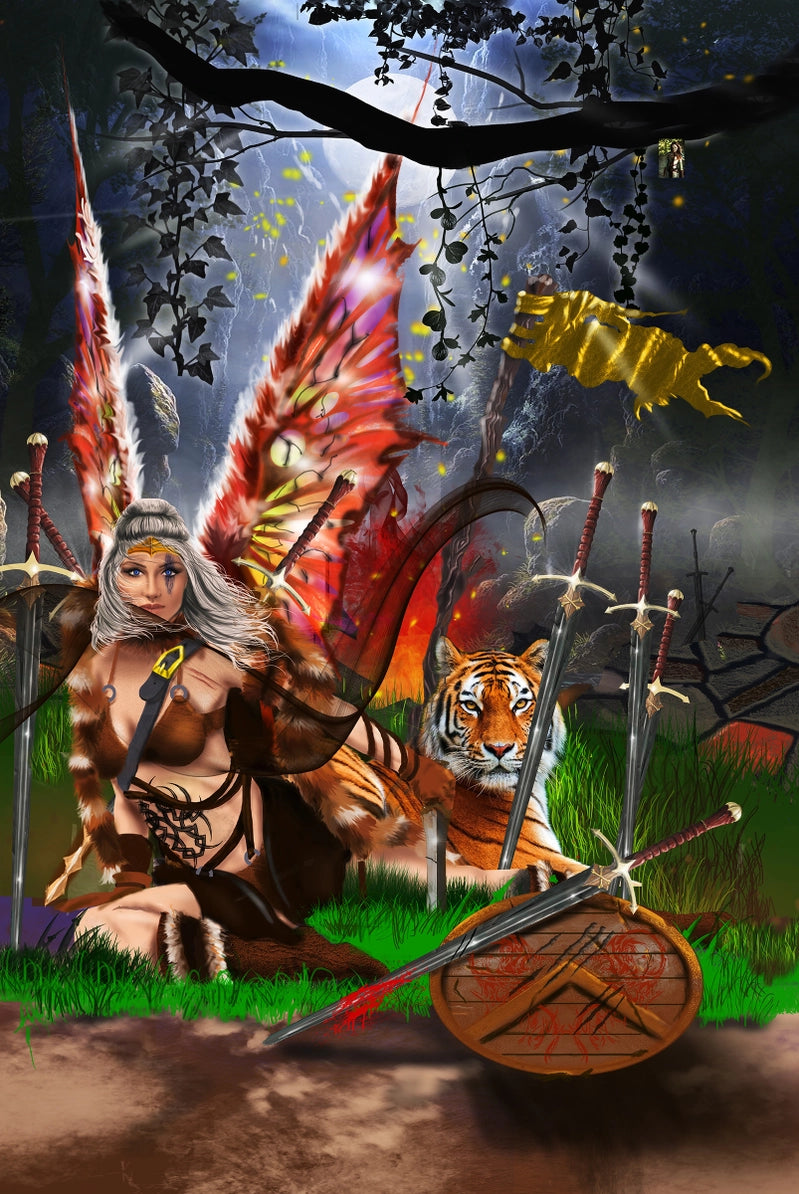 Brighid-Mytical Lady of Protection by Howard Brower, 1000 Piece Puzzle