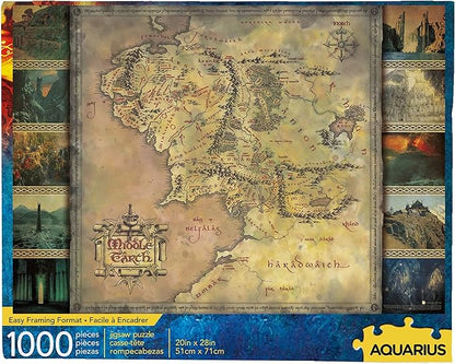 Lord of the Rings - Map, 1000 Piece Puzzle